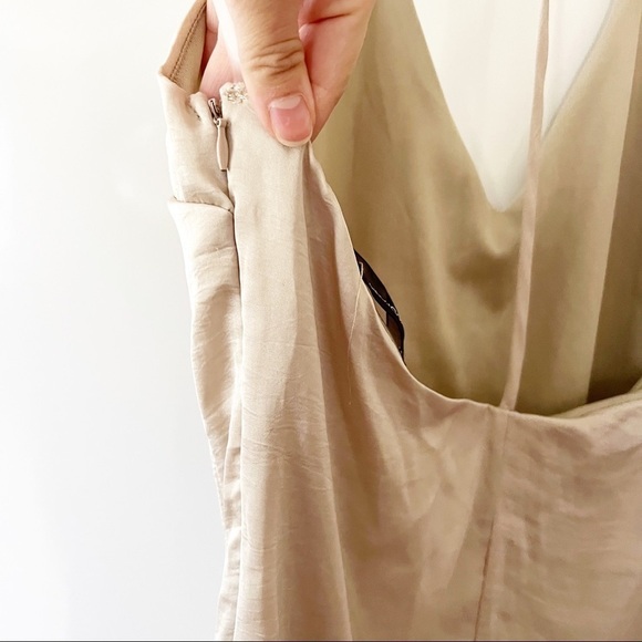 4SI3NNA Silk Halter Slip Dress - Picture 4 of 11